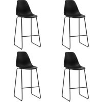 Barhocker 4 Stk. Schwarz Kunststoff - Vidaxl von VIDAXL