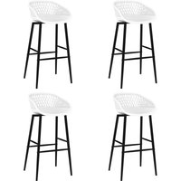 Barhocker 4 Stk. Weiß Vidaxl von VIDAXL