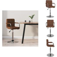 Barhocker Braun Stoff - Barhocker - Tresenhocker - Thekenhocker - Barstuhl Barhocker Braun Stoff - Barhocker - Tresenhocker - Thekenhocker - Barstuhl von VIDAXL