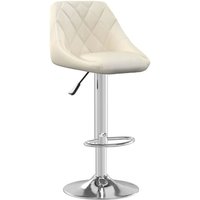 Barhocker Creme Samt Vidaxl von VIDAXL