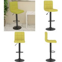Barhocker Grün Stoff - Barhocker - Sitzhocker - Küchenhocker - Höhenverstellbar - Drehbares Stuhl - Home & Living von VIDAXL