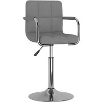 Barhocker Hellgrau Stoff Vidaxl von VIDAXL