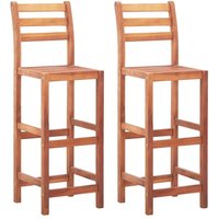 Barhocker 2 Stk. Massivholz Akazie - Vidaxl von VIDAXL