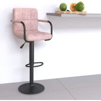 Barhocker Rosa Samt vidaXL von VIDAXL