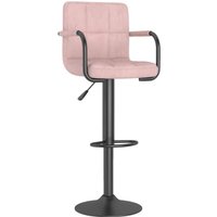 Barhocker Rosa Samt vidaXL von VIDAXL