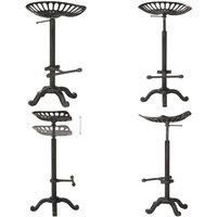 Barhocker Schwarz Gusseisen - Barhocker - Gusseisen Stuhl - Küchenstuhl - Hochstuhl - Bar Stool - Home & Living Barhocker Schwarz Gusseisen - Barhocker - Gusseisen Stuhl - Küchenstuhl - Hochstuhl - Bar Stool - Home & Living von VIDAXL