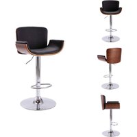 Barhocker Schwarz Kunstleder - Barhocker - Küchenstuhl - Esszimmerstuhl - Designer Stuhl - Moderner Stuhl von VIDAXL