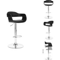Barhocker Schwarz Kunstleder - Barhocker - Küchenstuhl - Thekenstuhl - Esszimmerstuhl - Hochstuhl von VIDAXL