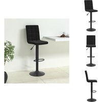 Barhocker Schwarz Samt - Barhocker - Samtsitz - Drehbares Stuhl - Höhenverstellbar - Küchenstuhl Barhocker Schwarz Samt - Barhocker - Samtsitz - Drehbares Stuhl - Höhenverstellbar - Küchenstuhl von VIDAXL