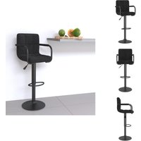 Barhocker Schwarz Samt - Barhocker - Samtsitz - Schwarzer Barhocker - Drehbares Barstool - Höhenverstellbar von VIDAXL