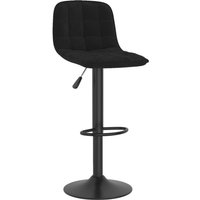 Barhocker Schwarz Samt Vidaxl von VIDAXL