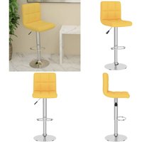 Barhocker Senfgelb Stoff - Barhocker - Sitzsack - Höhenverstellbar - Drehbarkeit - Bartischstuhl - Home & Living Barhocker Senfgelb Stoff - Barhocker - Sitzsack - Höhenverstellbar - Drehbarkeit - Bartischstuhl - Home & Living von VIDAXL