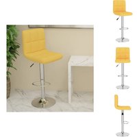 Barhocker Senfgelb Stoff - Barhocker - Sitzsack - Höhenverstellbar - Drehbarkeit - Bartischstuhl Barhocker Senfgelb Stoff - Barhocker - Sitzsack - Höhenverstellbar - Drehbarkeit - Bartischstuhl von VIDAXL