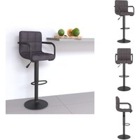 Barhocker Taupe Stoff - Barhocker - Esszimmerstuhl - Küchenstuhl - Drehbares Stuhl - Hohes Stuhl von VIDAXL