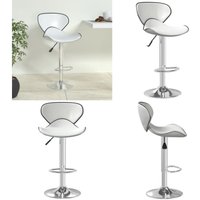 Barhocker Weiß Kunstleder - Barhocker - Küchenhocker - Drehbares Stuhl - Höhenverstellbarer Stuhl - Sitzsack - Home & Living Barhocker Weiß Kunstleder - Barhocker - Küchenhocker - Drehbares Stuhl - Höhenverstellbarer Stuhl - Sitzsack - Home & Living von VIDAXL