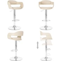 Barhocker Weiß Kunstleder - Barhocker - Küchenstuhl - Thekenstuhl - Höhenverstellbar - Bartisch Stuhl - Home & Living Barhocker Weiß Kunstleder - Barhocker - Küchenstuhl - Thekenstuhl - Höhenverstellbar - Bartisch Stuhl - Home & Living von VIDAXL