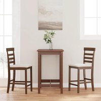 Vidaxl - Barhocker mit Kissen 2 Stk. Braun Massivholz Gummibaum Vidaxl - Barhocker mit Kissen 2 Stk. Braun Massivholz Gummibaum von VIDAXL