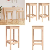 Barstühle 2 Stk. 40x40x78 cm Massivholz Kiefer - Holzbarstühle - Küchenstühle - Esszimmerstühle - Kiefernholzmöbel - Robuste Stühle - Home & Living Barstühle 2 Stk. 40x40x78 cm Massivholz Kiefer - Holzbarstühle - Küchenstühle - Esszimmerstühle - Kiefernholzmöbel - Robuste Stühle - Home & Living von VIDAXL