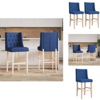 Barstühle 2 Stk. Massivholz Gummibaum und Stoff - Esszimmerstühle - Barhocker - Küchenstühle - Holzstühle - Bequeme Stühle Barstühle 2 Stk. Massivholz Gummibaum und Stoff - Esszimmerstühle - Barhocker - Küchenstühle - Holzstühle - Bequeme Stühle von VIDAXL