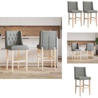 Barstühle 2 Stk. Massivholz Gummibaum und Stoff - Esszimmerstühle - Barhocker - Küchenstühle - Holzstühle - Stühle Mit Armlehnen Barstühle 2 Stk. Massivholz Gummibaum und Stoff - Esszimmerstühle - Barhocker - Küchenstühle - Holzstühle - Stühle Mit Armlehnen von VIDAXL