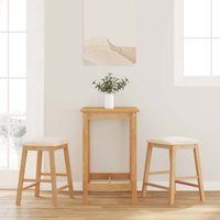 Barstühle mit Kissen 2 Stk. Massivholz Gummibaum Vidaxl von VIDAXL