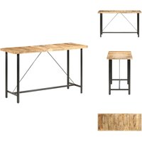 Bartisch 180x70x107 cm Raues Mangoholz - Industriel Tisch - Stehtisch - Bartisch - Mangoholz Tisch - Wohnzimmer Dekoration von VIDAXL
