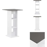 Bartisch Weiß und Anthrazitgrau 60x60x110 cm - Esstisch - Bartisch - Wohnzimmertisch - Hochstuhltisch - Weißer Tisch Bartisch Weiß und Anthrazitgrau 60x60x110 cm - Esstisch - Bartisch - Wohnzimmertisch - Hochstuhltisch - Weißer Tisch von VIDAXL