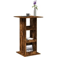 Bartisch mit Ablagen Räuchereiche 60x60x102 cm Holzwerkstoff - Vidaxl Bartisch mit Ablagen Räuchereiche 60x60x102 cm Holzwerkstoff - Vidaxl von VIDAXL