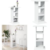 Bartisch mit Ablagen Weiß 60x60x102 cm Holzwerkstoff - Vidaxl von VIDAXL