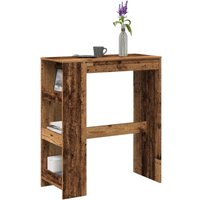 Bartisch mit Regal Altholz-Optik 90x40x103,5 cm Holzwerkstoff - Vidaxl Bartisch mit Regal Altholz-Optik 90x40x103,5 cm Holzwerkstoff - Vidaxl von VIDAXL