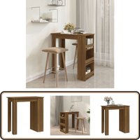 Bartisch mit Regal Braun Eiche 102x50x103,5 cm Holzwerkstoff - Bartisch - Kücheninsel - Bistrotisch - Stehtisch - Holzwerkstoff Tisch Bartisch mit Regal Braun Eiche 102x50x103,5 cm Holzwerkstoff - Bartisch - Kücheninsel - Bistrotisch - Stehtisch - Holzwerkstoff Tisch von VIDAXL