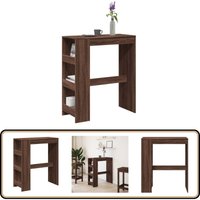 Bartisch mit Regal Braun Eiche 90x40x103,5 cm Holzwerkstoff - Vidaxl Bartisch mit Regal Braun Eiche 90x40x103,5 cm Holzwerkstoff - Vidaxl von VIDAXL