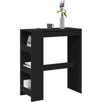 Bartisch mit Regal Schwarz 90x40x103,5 cm Holzwerkstoff - Vidaxl von VIDAXL