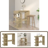 Bartisch mit Regal Sonoma-Eiche 100x50x101,5 cm Holzwerkstoff - Esstisch - Bartisch - Stehtisch - Bistrotisch - Wohnzimmertisch Bartisch mit Regal Sonoma-Eiche 100x50x101,5 cm Holzwerkstoff - Esstisch - Bartisch - Stehtisch - Bistrotisch - Wohnzimmertisch von VIDAXL
