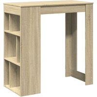 Bartisch mit Regal Sonoma-Eiche 102x50x103,5 cm Holzwerkstoff Vidaxl von VIDAXL