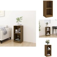 Beistellschrank Honigbraun 35,5x33,5x76 cm Massivholz Kiefer - Holzschrank - Massivholzkasten - Sideboard - Kommode - Wohnzimmermöbel von VIDAXL
