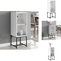 Beistellschrank mit Glastür Weiß 35x37x100 cm - Schreibtischregal - Wohnzimmermöbel - Aufbewahrungsschrank - Regal Weiß - Kommode Beistellschrank mit Glastür Weiß 35x37x100 cm - Schreibtischregal - Wohnzimmermöbel - Aufbewahrungsschrank - Regal Weiß - Kommode von VIDAXL