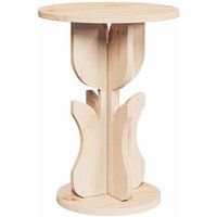 Vidaxl - Beistelltisch Natur 39.5 x 39.5 x 53.5 cm Massivholz Kiefer von VIDAXL