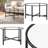 Beistelltisch Schwarz und Transparent 70 cm Hartglas - Couchtisch - Beistelltisch - Wohnzimmermöbel - Moderner Tisch - Glastisch - Home & Living Beistelltisch Schwarz und Transparent 70 cm Hartglas - Couchtisch - Beistelltisch - Wohnzimmermöbel - Moderner Tisch - Glastisch - Home & Living von VIDAXL