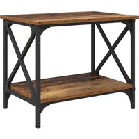 Beistelltisch mit Regal Altholz 55 x 38 x 45 cm Holzwerkstoff vidaXL von VIDAXL