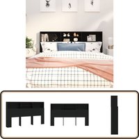Vidaxl - Bett-Kopfteil mit Ablagen Schwarz 180x19x103,5 cm - Bett-Kopfteil - Holzwerkstoff - Schwarzes Kopfteil - Schlafzimmermöbel - Regal-Kopfteil Vidaxl - Bett-Kopfteil mit Ablagen Schwarz 180x19x103,5 cm - Bett-Kopfteil - Holzwerkstoff - Schwarzes Kopfteil - Schlafzimmermöbel - Regal-Kopfteil von VIDAXL