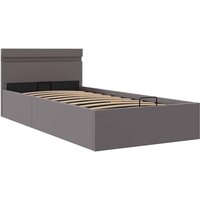 Bett mit Bettkasten Hydraulisch led Grau Kunstleder 100x200 cm Vidaxl Bett mit Bettkasten Hydraulisch led Grau Kunstleder 100x200 cm Vidaxl von VIDAXL