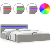 Bett mit Bettkasten Hydraulisch led Hellgrau Stoff 180x200 cm Vidaxl Bett mit Bettkasten Hydraulisch led Hellgrau Stoff 180x200 cm Vidaxl von VIDAXL