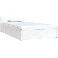 Bett mit Schubladen Weiß 90x190 cm vidaXL Bett mit Schubladen Weiß 90x190 cm vidaXL von VIDAXL