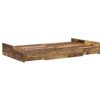 Bett mit Stauraum Altholz 120 x 200 cm Holzwerkstoff Vidaxl von VIDAXL