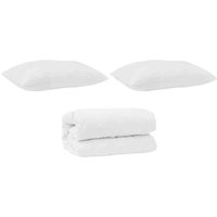Bettdeckenset mit Kissen 2 pcs Weiß 135 x 200 cm Mikrofaser Vidaxl Bettdeckenset mit Kissen 2 pcs Weiß 135 x 200 cm Mikrofaser Vidaxl von VIDAXL
