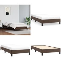 Bettgestell Braun 80x200 cm Kunstleder - Bettrahmen - Holzbettfundament - Doppelbett - Boxspringbett - Gästebett - Home & Living Bettgestell Braun 80x200 cm Kunstleder - Bettrahmen - Holzbettfundament - Doppelbett - Boxspringbett - Gästebett - Home & Living von VIDAXL