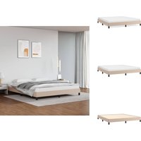 Bettgestell Cappuccino-Braun 180x200 cm Kunstleder - Bettes Gestell - Schlafzimmer Möbel - Doppelbett - Kunstleder Bett - Boxspringbetten Bettgestell Cappuccino-Braun 180x200 cm Kunstleder - Bettes Gestell - Schlafzimmer Möbel - Doppelbett - Kunstleder Bett - Boxspringbetten von VIDAXL