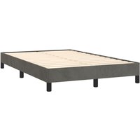 Bettgestell ohne Matratze Dunkelgrau 120x190 cm Samt Vidaxl Bettgestell ohne Matratze Dunkelgrau 120x190 cm Samt Vidaxl von VIDAXL