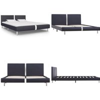 Bettgestell Schwarz Kunstleder 120 x 200 cm - Betten - Bettgestell - Doppelbett - Schwarzes Bett - Holzbetten - Home & Living Bettgestell Schwarz Kunstleder 120 x 200 cm - Betten - Bettgestell - Doppelbett - Schwarzes Bett - Holzbetten - Home & Living von VIDAXL